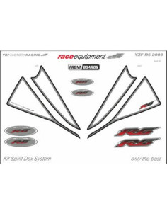 Kit graphique de protection frontale   YZF FACTORY RACING 2