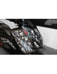 Kit Adhésif graphique pour YAMAHA T-MAX - Version Gris Camouflage 2