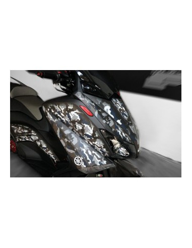 Kit Adhésif graphique pour YAMAHA T-MAX - Version Gris Camouflage
