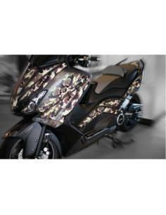 Kit Adhésif graphique pour YAMAHA T-MAX -Version Vert Camouflage