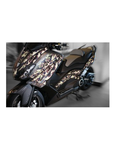 Kit Adhésif graphique pour YAMAHA T-MAX -Version Vert Camouflage