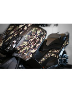Kit Adhésif graphique pour YAMAHA T-MAX -Version Vert Camouflage 2