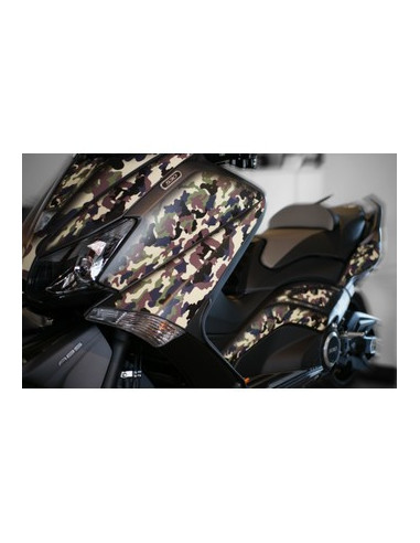 Kit Adhésif graphique pour YAMAHA T-MAX -Version Vert Camouflage