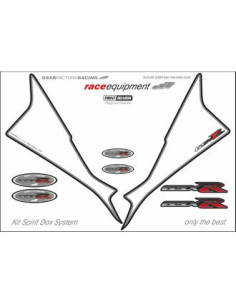 Kit graphique de protection frontale   GSXR FACTORY RACING 2