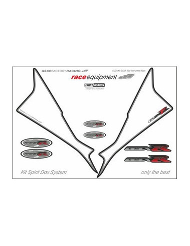 Kit graphique de protection frontale   GSXR FACTORY RACING
