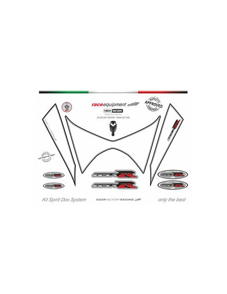 Kit graphique de protection frontale   GSXR FACTORY RACING
