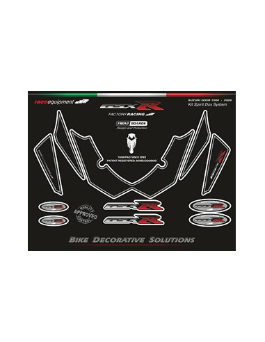 Kit graphique de protection frontale   GSXR FACTORY RACING