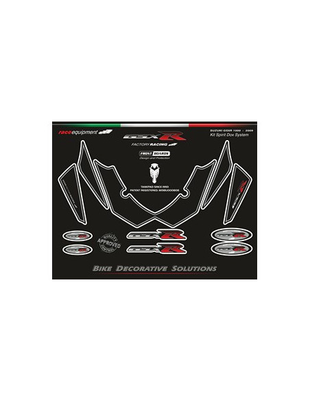 Kit graphique de protection frontale   GSXR FACTORY RACING