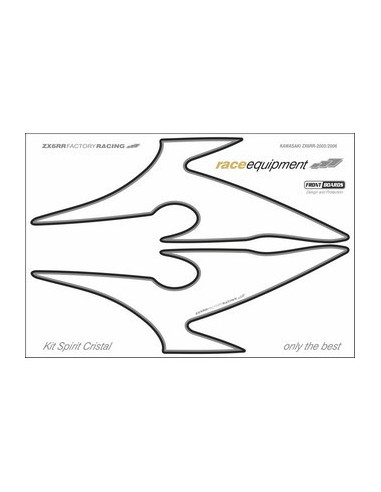 Kit graphique de protection frontale   ZX6RR FACTORY RACING