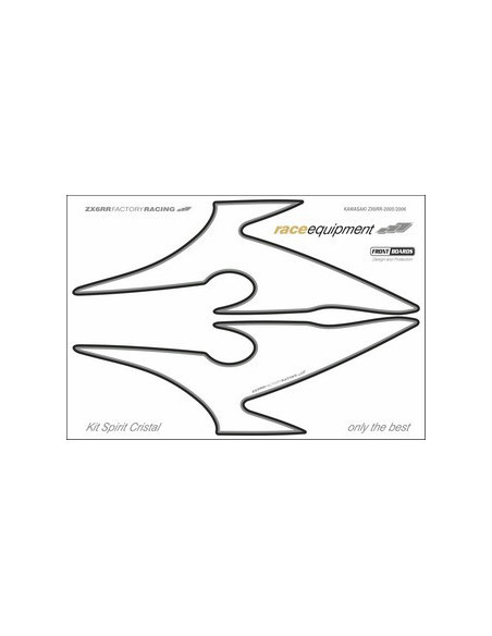 Kit graphique de protection frontale   ZX6RR FACTORY RACING