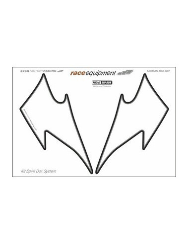 Kit graphique de protection frontale   ZX6RR FACTORY RACING
