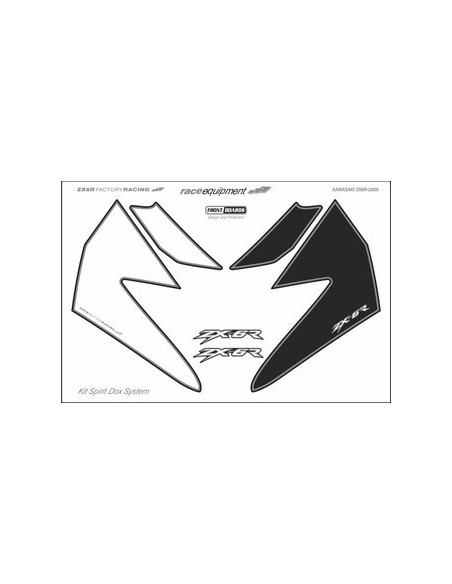 Kit graphique de protection frontale   ZX6R FACTORY RACING