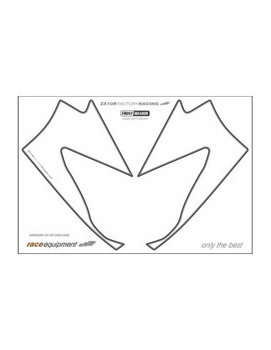 Kit graphique de protection frontale   ZX10R FACTORY RACING