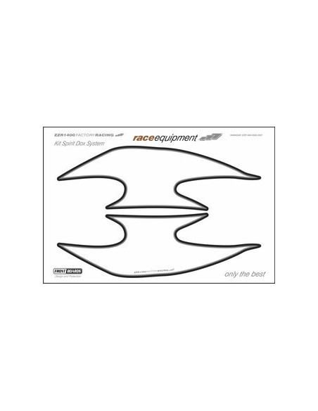 Kit graphique de protection frontale   ZZR 1400 FACTORY RACING
