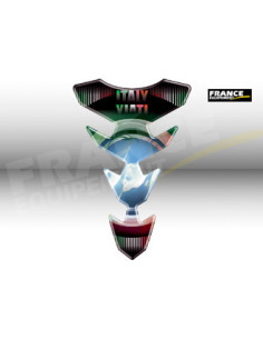 Protège Réservoir 1 Pièce "DRAPEAU ITALY" Format : 221,1x144,3mm