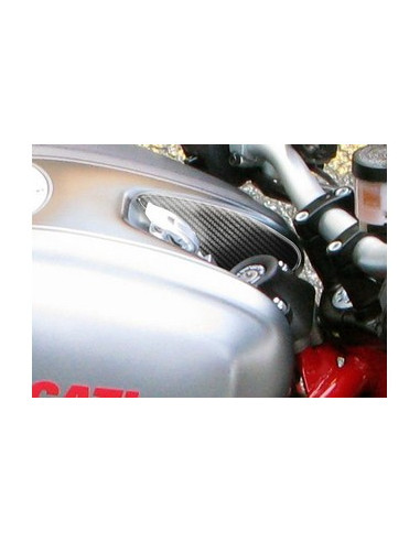 Protège T de fourche "Carbone" pour Ducati Monster (Réservoir creux)