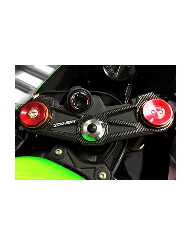 Protège T de fourche "Carbone" pour Kawasaki ZX6R 636 2012-2015