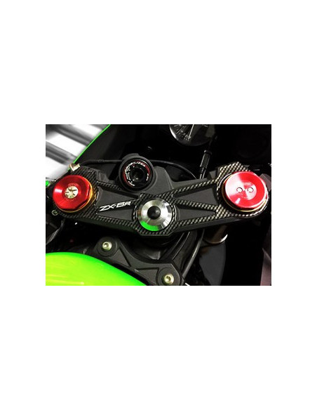Protège T de fourche "Carbone" pour Kawasaki ZX6R 636 2012-2015