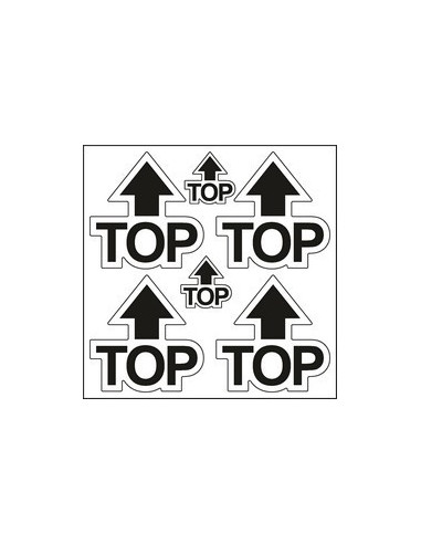 Déco moto 6 pièces "TOP" Noir