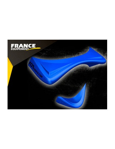 Spoiler pour casque de moto. Couleur Bleu. (2 Pièces)