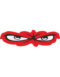 Label déco moto "YEUX". 2 pièces.