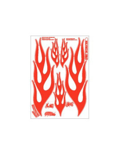 Kits Autocollants "SPIRIT DECORATION" forme FLAMME Rouge.