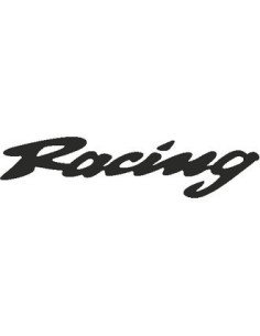 Label déco moto "RACING". 2 pièces.