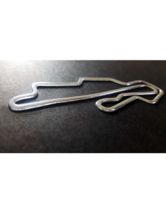 Label en 3D de forme Circuit Mugello Chrome. 1 pièce. 2