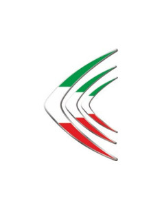 Label en 3D "DRAPEAU DE L'ITALIE"