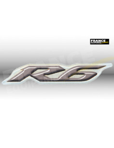 Label en 3D marqué "R6" en Gris.