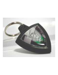 Porte-cléfs en Caoutchouc "KAWASAKI" Format : 50x50mm