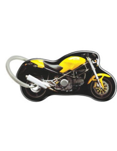 Porte-cléfs en Résine "MONSTER JAUNE" Format : 40x40mm