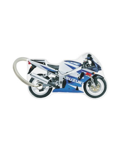 Porte-cléfs en Résine "SUZUKI GSXR" Format : 40x40mm