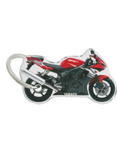 Porte-cléfs en Résine "YAMAHA R6 ROUGE" Format : 40x40mm