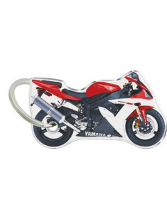 Porte-cléfs en Résine "YAMAHA R1 ROUGE" Format : 40x40mm