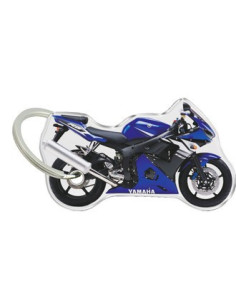 Porte-cléfs en Résine "YAMAHA R6 BLEU" Format : 40x40mm