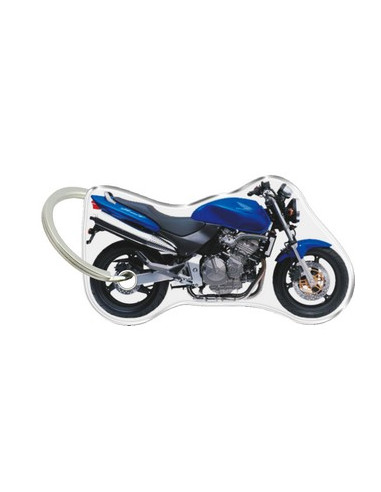 Porte-cléfs en Résine "HONDA HORNET BLEU" Format : 40x40mm