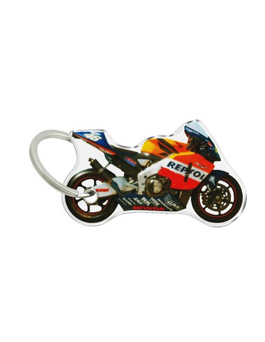 Porte-cléfs en Résine "HONDA RCV REPSOL" Format : 40x40mm