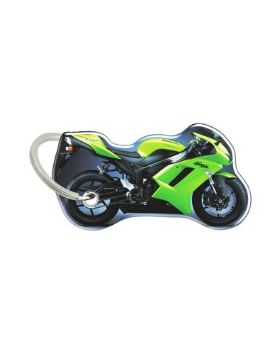 Porte-cléfs en Résine "KAWASAKI Z6XR 2008" Format : 40x40mm