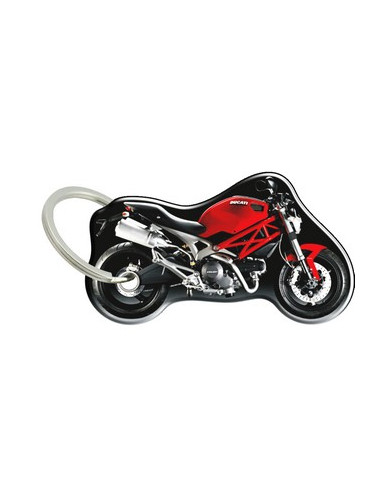 Porte-cléfs en Résine "DUCATI MONSTER 2008 " Format : 40x40mm