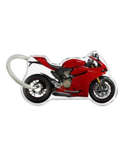 Porte-cléfs en Résine "DUCATI PANIGALE" Format : 40x40mm