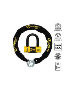 ANTIVOL BLOQUE DISQUE UXTREM MINI SRA + CHAINE 120 LASSO D.12