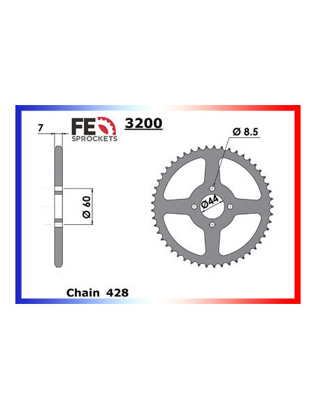 COUR AC DT80MX/S 84 54 428