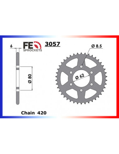 COUR AC YZ50/60 85-86-87 40