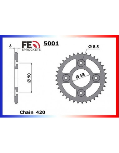 C/ACIER HONDA 110i Wave '12/13 36 420