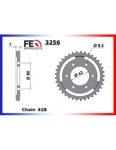 COUR AC YZ80 1980A1983 33 428