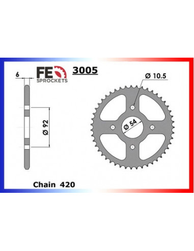 C/A MBK 50.X.POWER '03/09  52  420