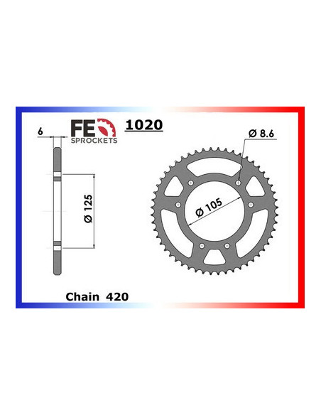 C/A MBK 50.X-LIMIT '03/09  45  420