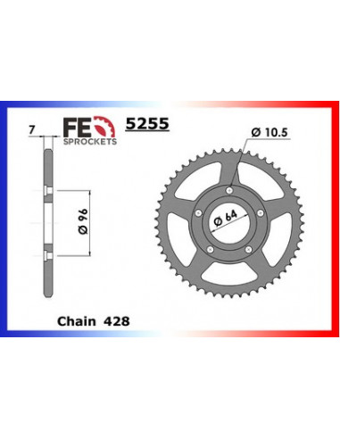 COUR AC XLR125 '82/90  50 428