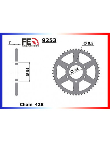 COUR AC KE/KS125 50 428